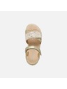 Geox Zlaté dievčenské sandále Geox Sandal Haiti