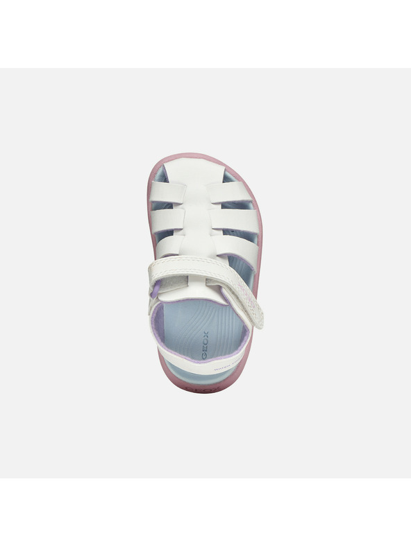 Geox Biele dievčenské sandále Geox Sandal Fusbetto