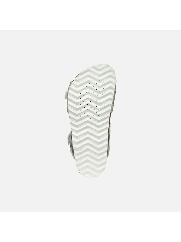 Geox Strieborné dievčenské sandále Geox Adriel