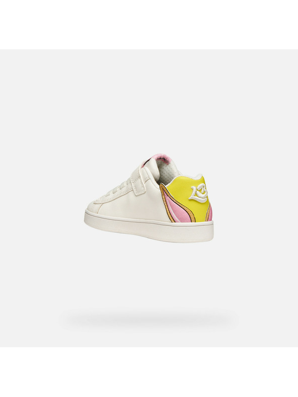 Geox Biele dievčenské tenisky Geox Eclyper