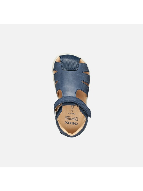 Geox Tmavomodré chlapčenské barefoot sandále Geox Sandal Steppieup B