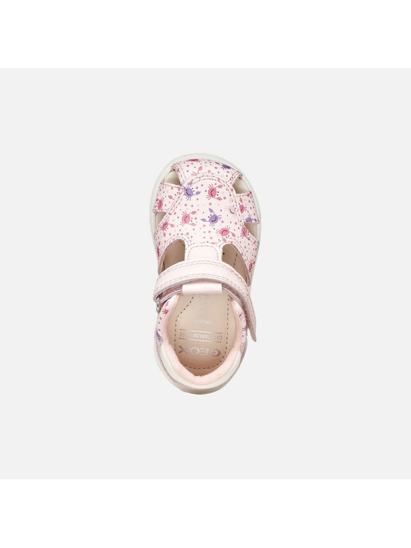 Geox Svetloružové dievčenské sandále na prvé krôčky Geox Sandal Zapito