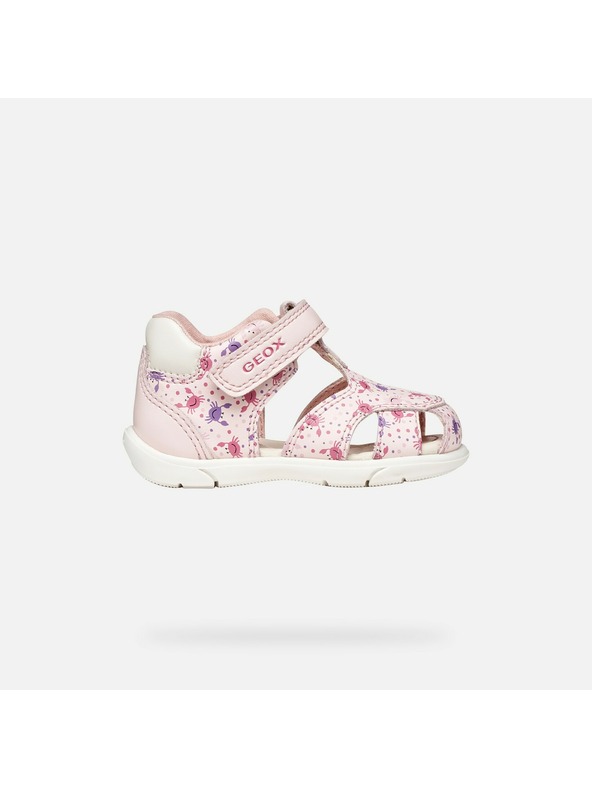 Geox Svetloružové dievčenské sandále na prvé krôčky Geox Sandal Zapito