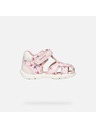 Geox Svetloružové dievčenské sandále na prvé krôčky Geox Sandal Zapito