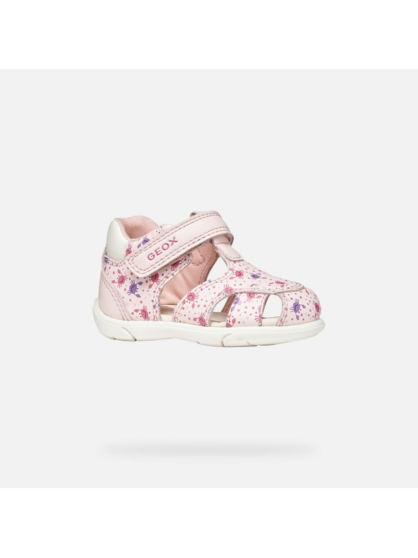Geox Svetloružové dievčenské sandále na prvé krôčky Geox Sandal Zapito