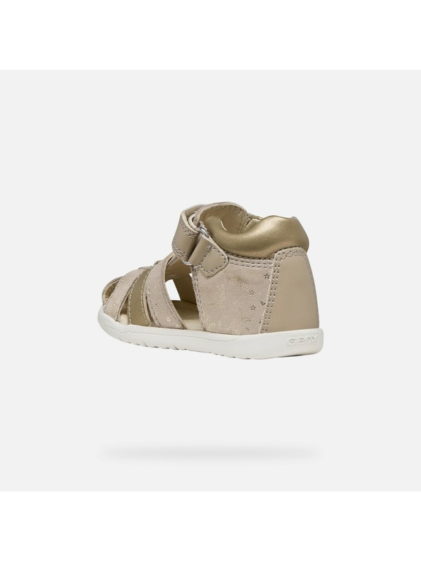 Geox Béžové dievčenské sandále na prvé krôčky Geox Sandal Macchia