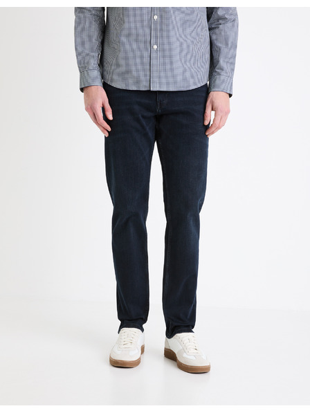 Celio Tmavosivé pánske džínsy rovného strihu Celio C15