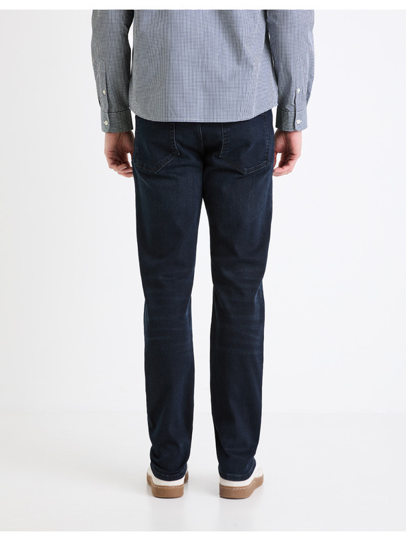 Celio Tmavosivé pánske džínsy rovného strihu Celio C15