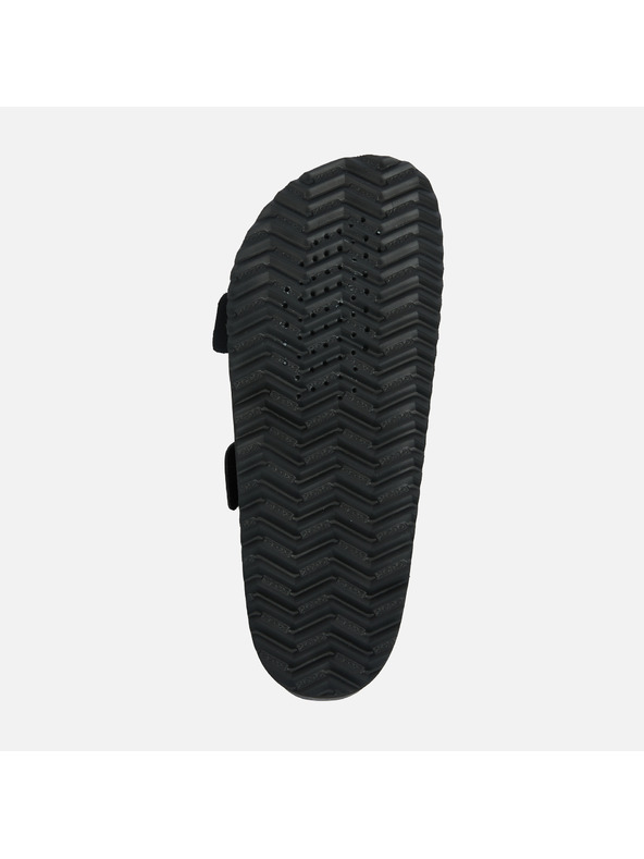 Geox Čierne dámske šľapky Geox Sandybett High