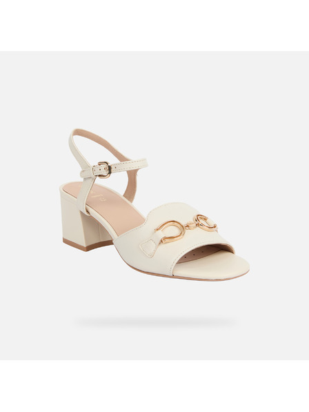 Geox Krémové dámske sandále Geox New Eraklia 50