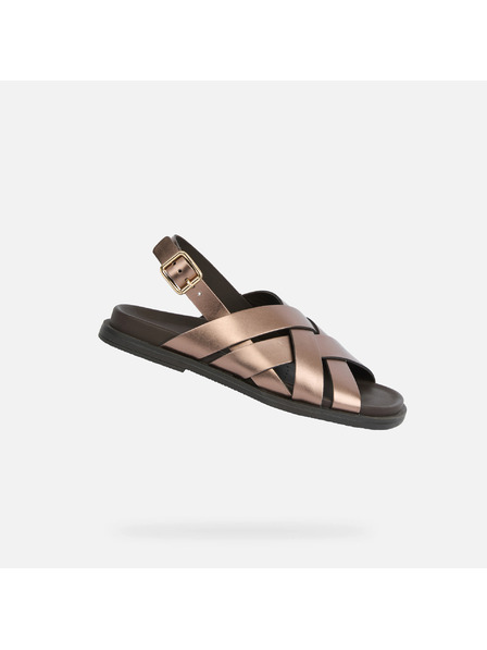 Geox Hnedé dámske sandále Geox Adelash