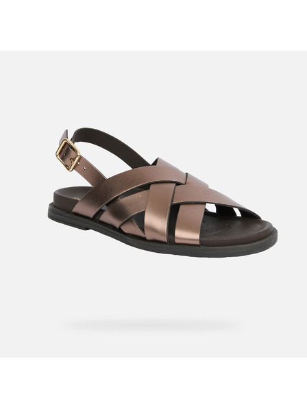 Geox Hnedé dámske sandále Geox Adelash