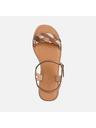 Geox Hnedé dámske sandále Geox Maddalusiac