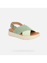 Geox Zelené dámske sandále Geox Xand 2.1S