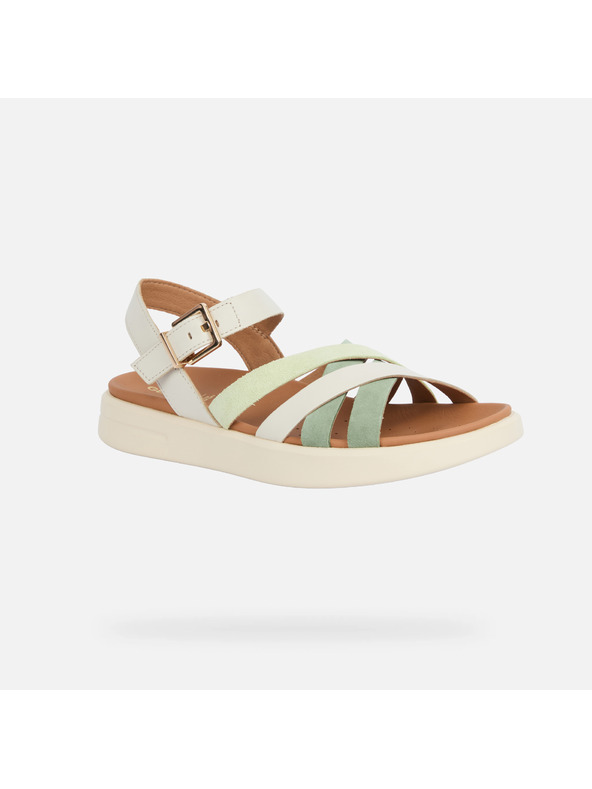 Geox Krémové dámske sandále Geox Xand 2S