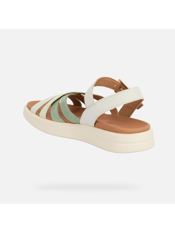 Geox Krémové dámske sandále Geox Xand 2S