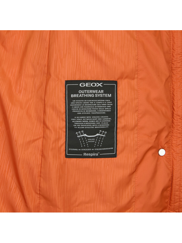 Geox Oranžová dámska páperová bunda Geox Catria