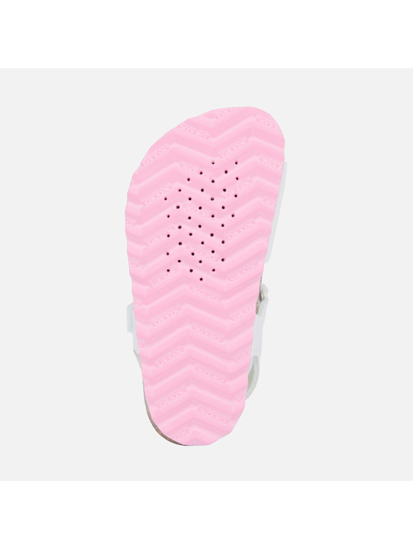 Geox Biele dievčenské sandále Geox Chalki