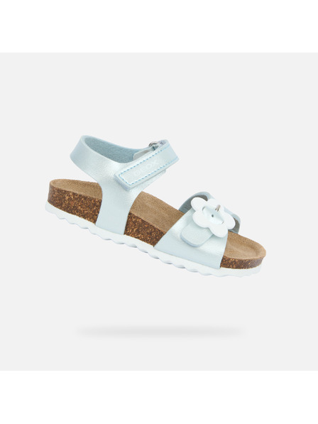 Geox Tyrkysové dievčenské sandále Geox Chalki