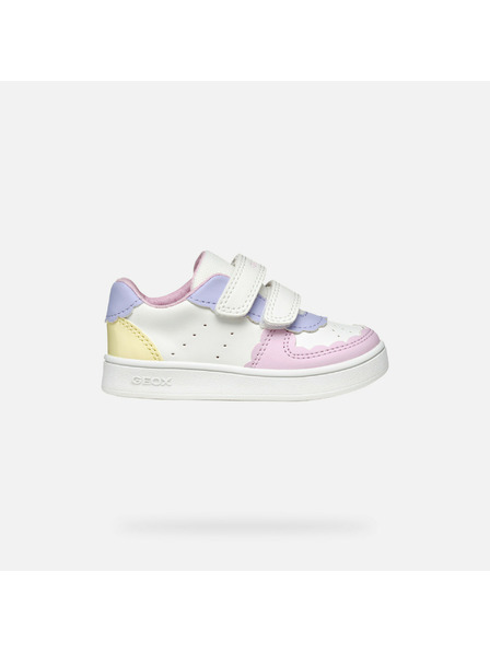 Geox Biele dievčenské tenisky Geox Eclyper