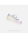 Geox Biele dievčenské tenisky Geox Eclyper