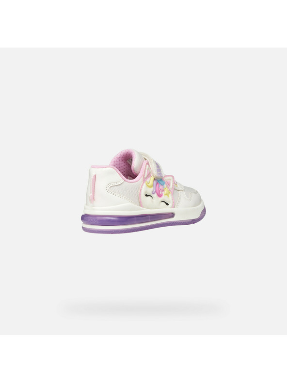 Geox Biele dievčenské tenisky Geox Sketlite