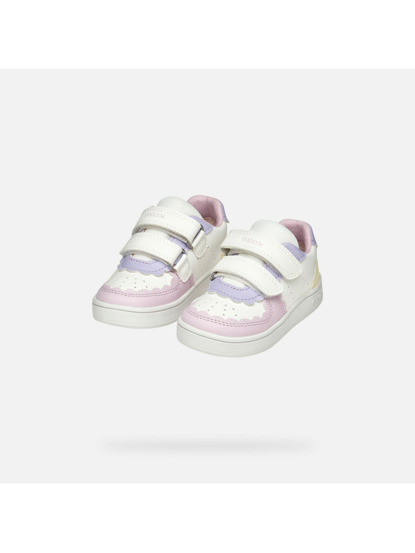 Geox Biele dievčenské tenisky Geox Eclyper