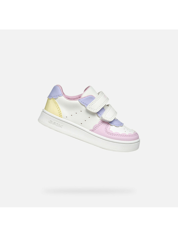 Geox Biele dievčenské tenisky Geox Eclyper