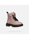 Geox Ružová dievčenská členková obuv Geox Kiddartah
