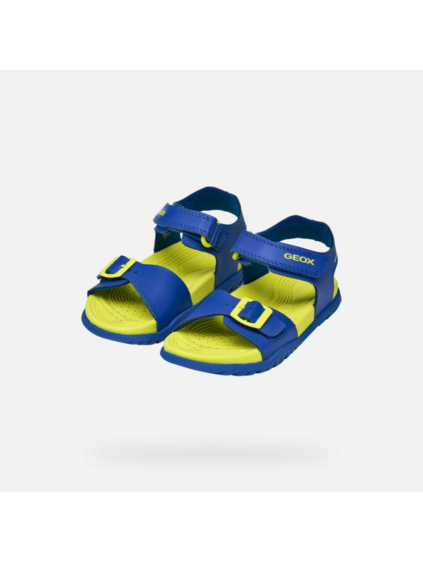Geox Modré chlapčenské sandále Geox Ghita