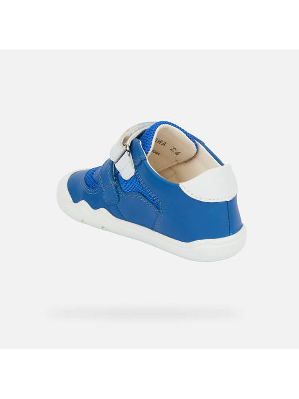 Geox Modré chlapčenské barefoot tenisky na prvé krôčky Geox Steppieup