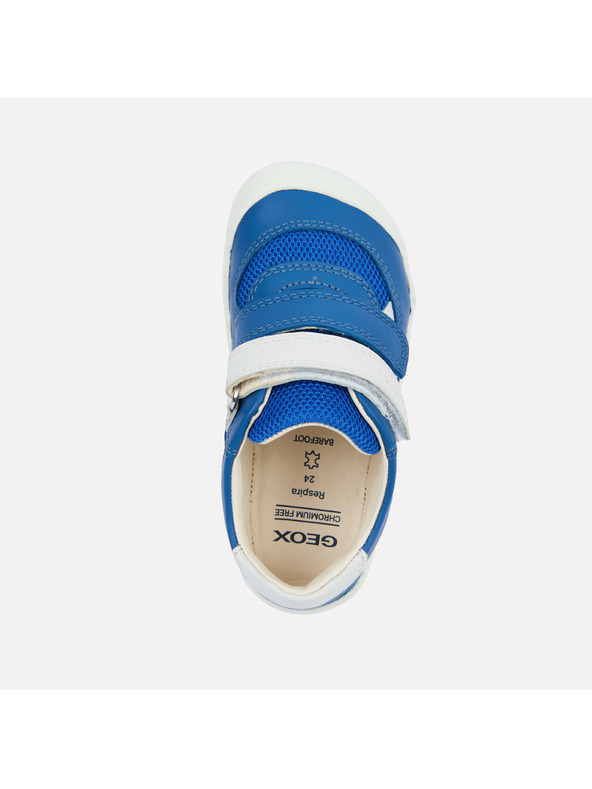 Geox Modré chlapčenské barefoot tenisky na prvé krôčky Geox Steppieup