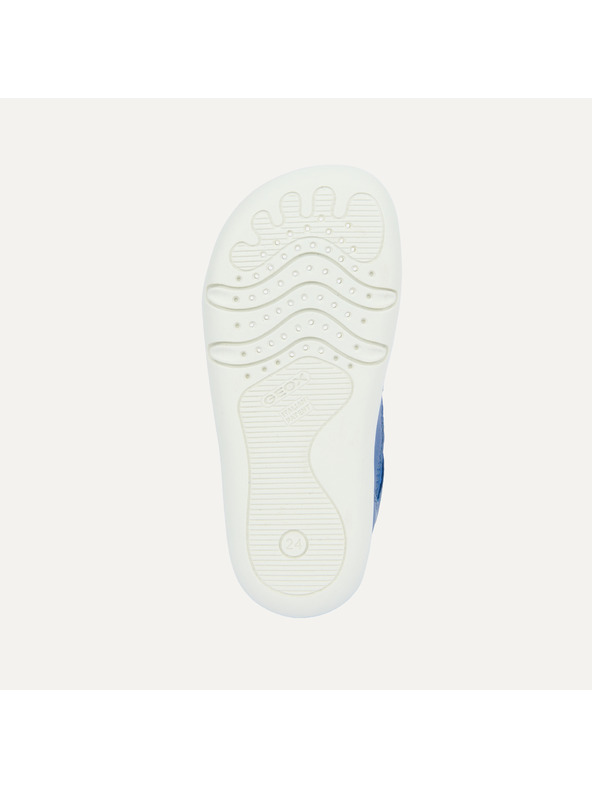 Geox Modré chlapčenské barefoot tenisky na prvé krôčky Geox Steppieup