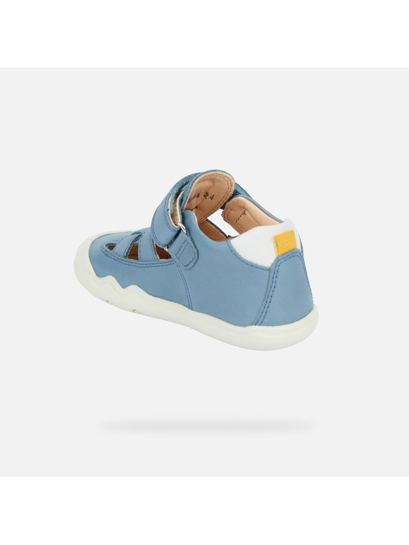Geox Svetlomodré chlapčenské barefoot tenisky na prvé krôčky Geox Stepp