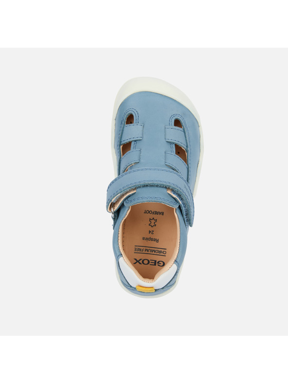 Geox Svetlomodré chlapčenské barefoot tenisky na prvé krôčky Geox Stepp