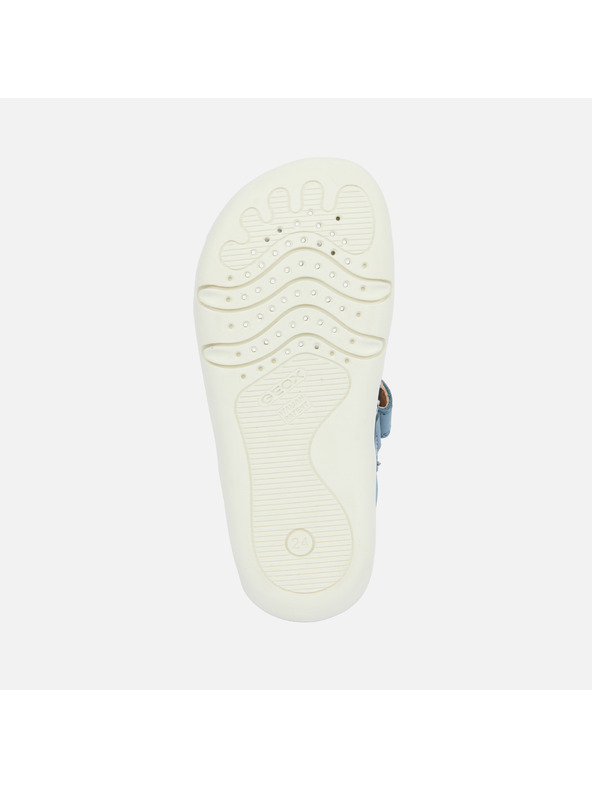 Geox Svetlomodré chlapčenské barefoot tenisky na prvé krôčky Geox Stepp