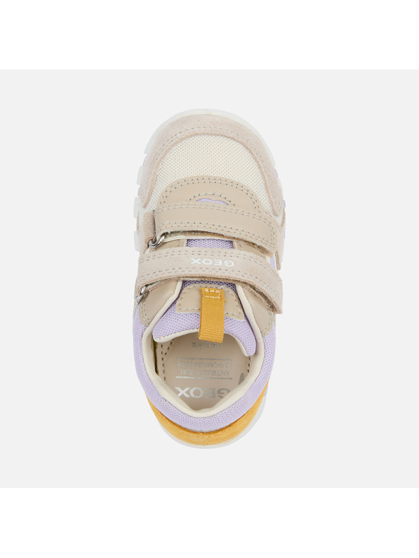 Geox Béžové dievčenské barefoot tenisky na prvé krôčky Geox Iupidoo