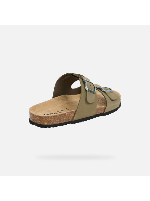 Geox Khaki pánske papuče Geox Ghita