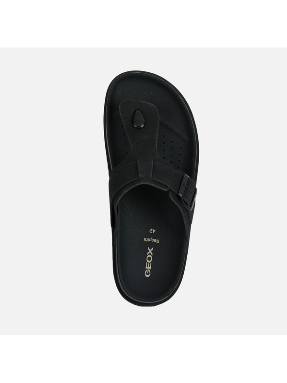 Geox Čierne pánske šľapky Geox Parnaiba