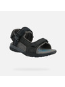 Geox Čierne pánske sandále Geox Spherica EC5