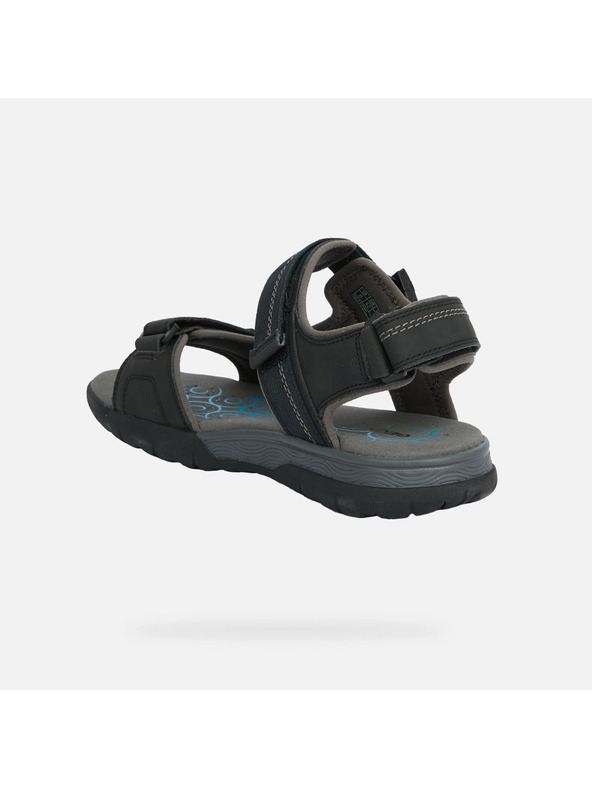 Geox Čierne pánske sandále Geox Spherica EC5