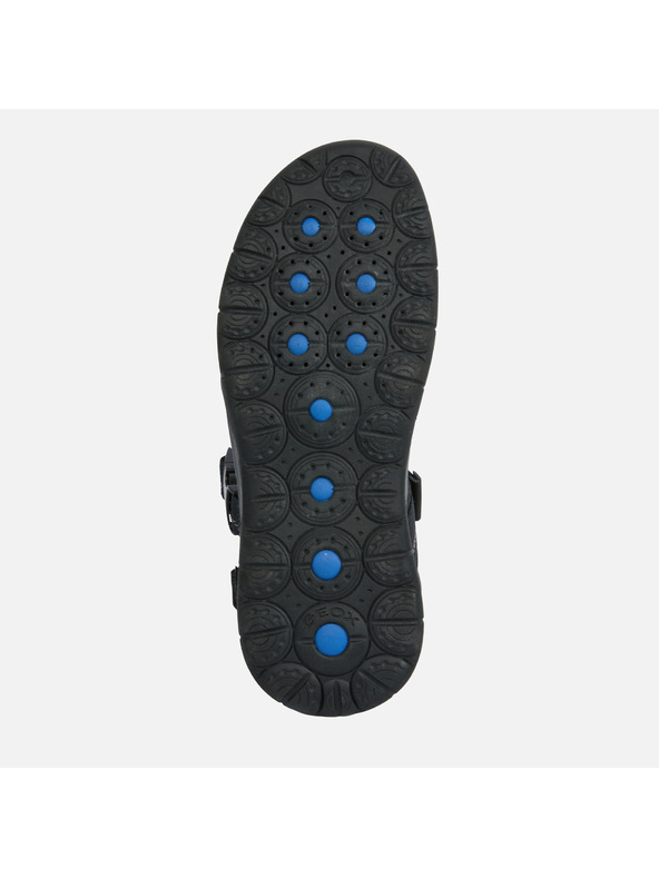 Geox Čierne pánske sandále Geox Spherica EC5