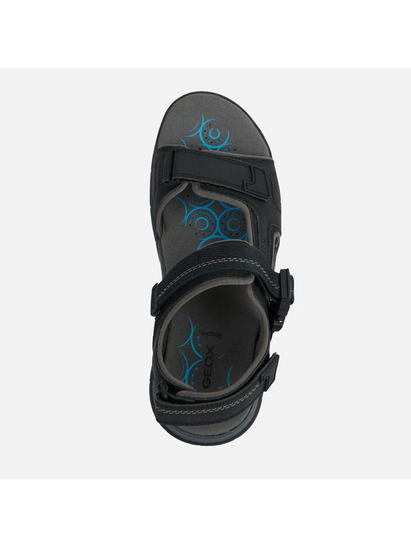 Geox Čierne pánske sandále Geox Spherica EC5