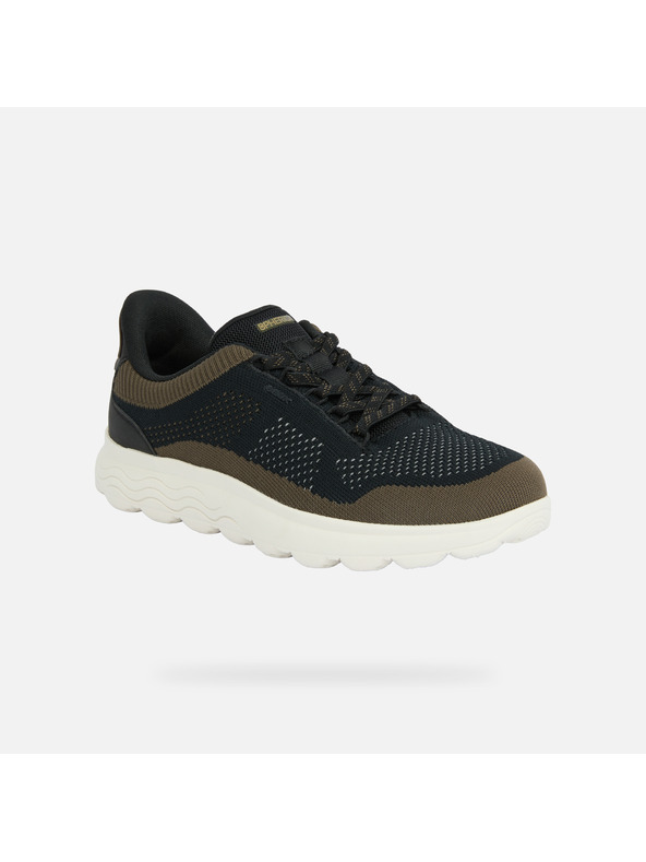 Geox Čierne pánske tenisky Geox Spherica Plus Fast in