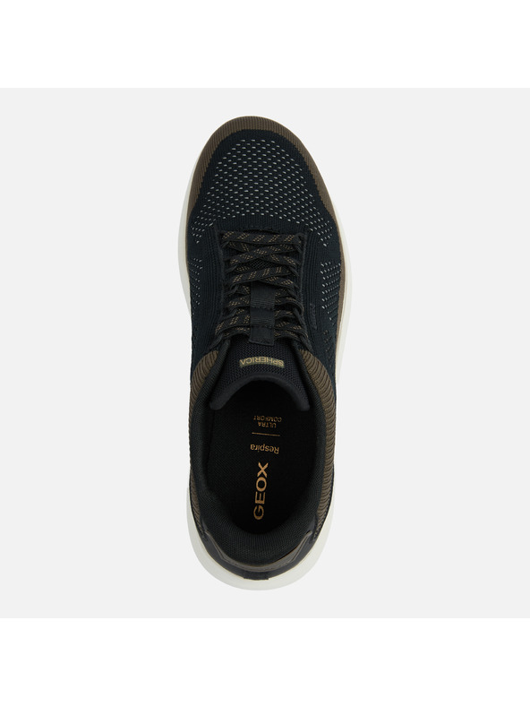 Geox Čierne pánske tenisky Geox Spherica Plus Fast in