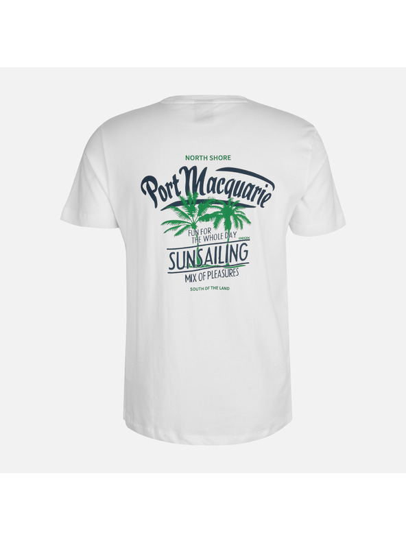 Geox Biele pánske tričko Geox