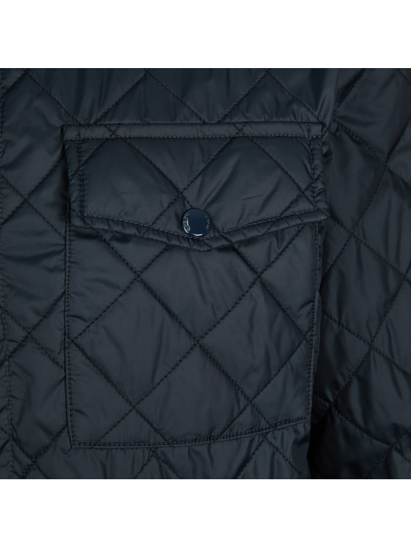 Geox Tmavomodrá pánska bunda Geox Barberigo