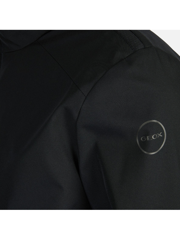 Geox Čierna pánska bunda Geox Spherica