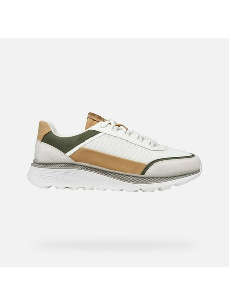 Geox Biele pánske tenisky Geox Spherica Actif X1