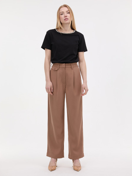 Orsay Čierne dámske tričko s aplikáciou ORSAY